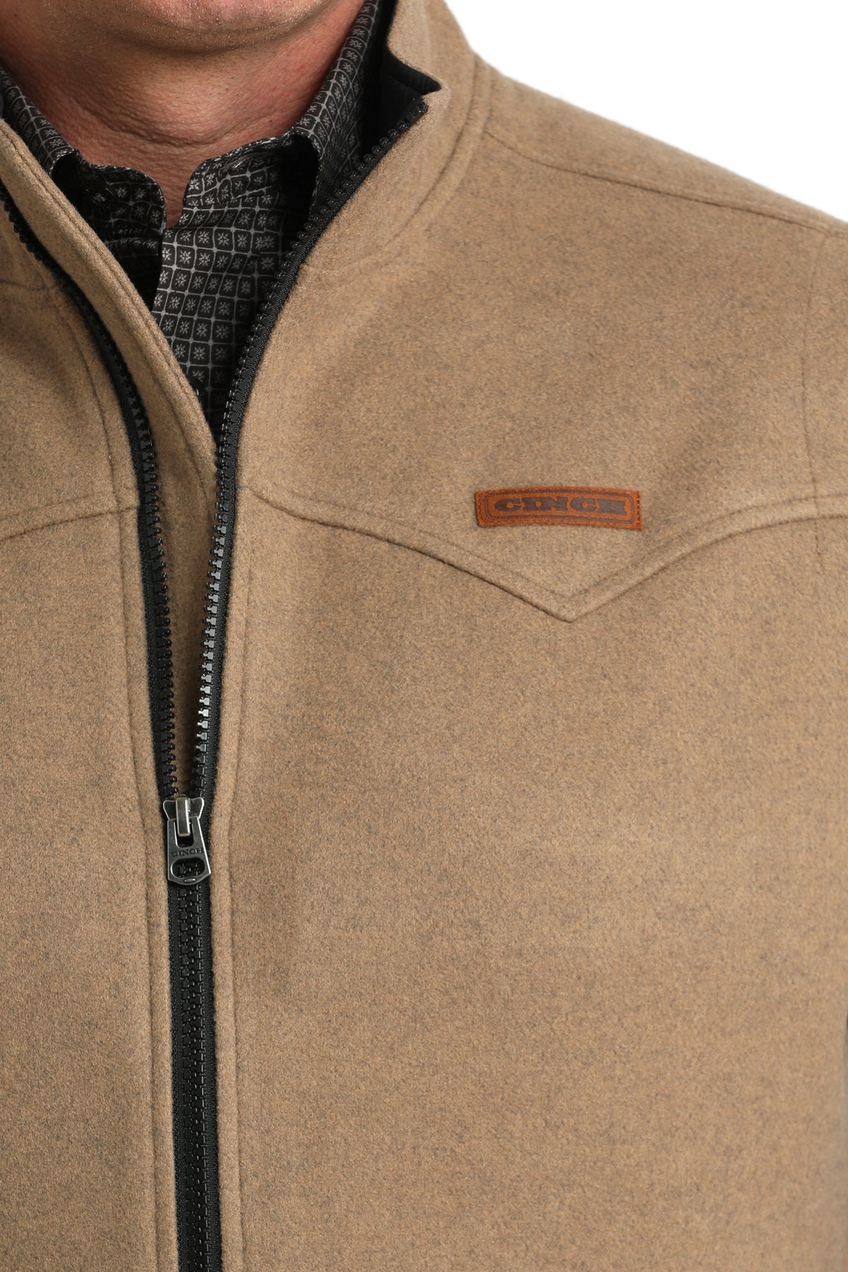 Men's Cinch Brown Vest MWV1934002