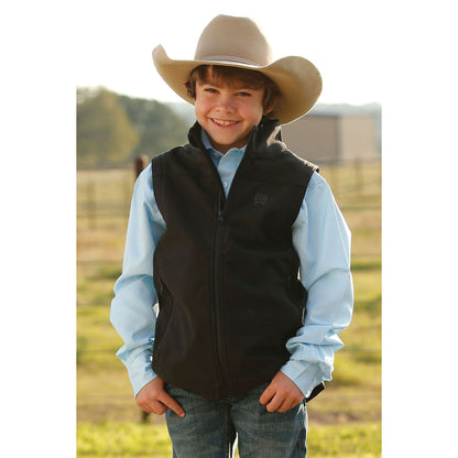 Boy's Cinch Black Bonded Vest 