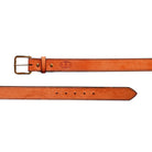 Men's Texas Saddlery Mahogany Roughout Belt 1W3