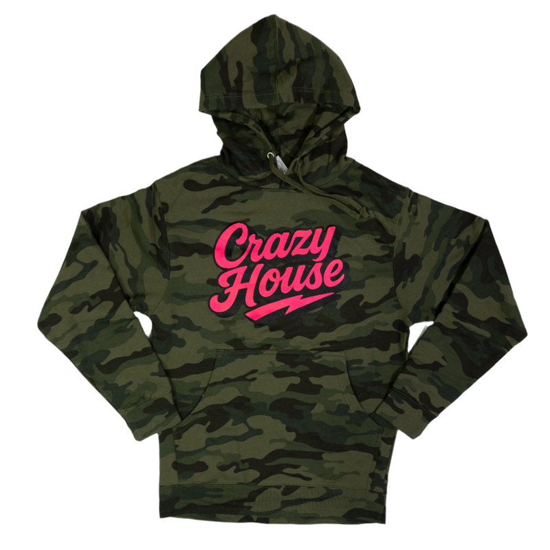 Crazy House Stacked Script Hoodie