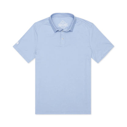 Men's Burlebo Performance Polo - Heather Sky Blue PP-SB - Crazy House Western Wear