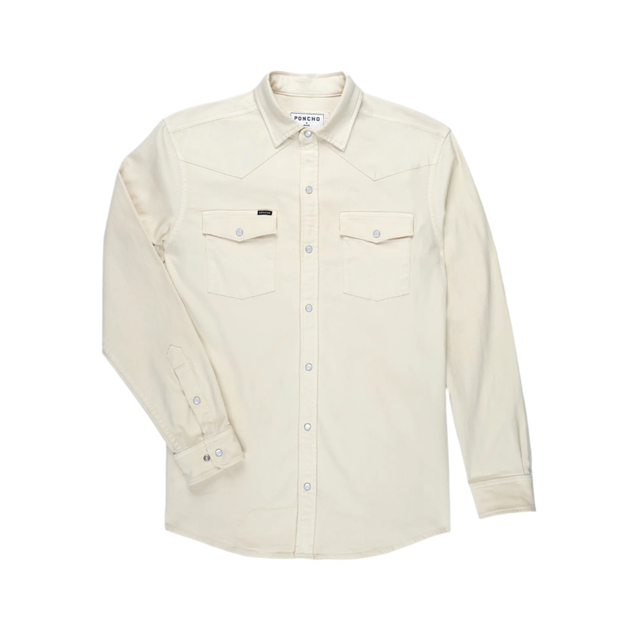 Men's Poncho Pearl Snap Shirt The Merle-Crm - Crazy House Western Wear