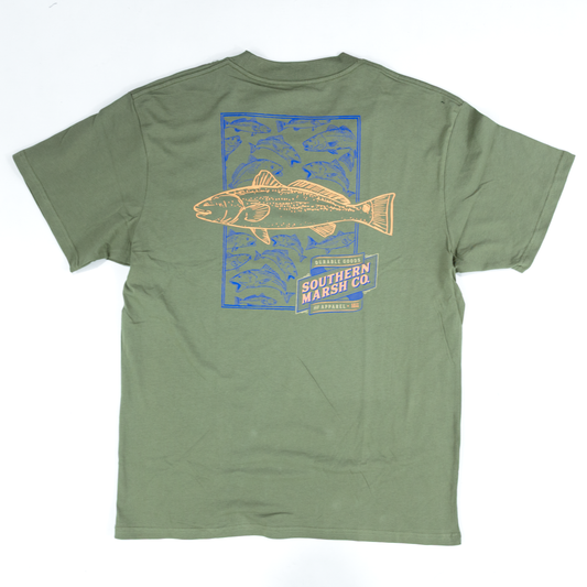Men's Southern Marsh Spotted Tee Stone Olive ASPO-SWO