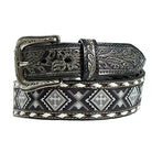 Men's Nocona Black Genuine Leather Beaded Belt N210005501