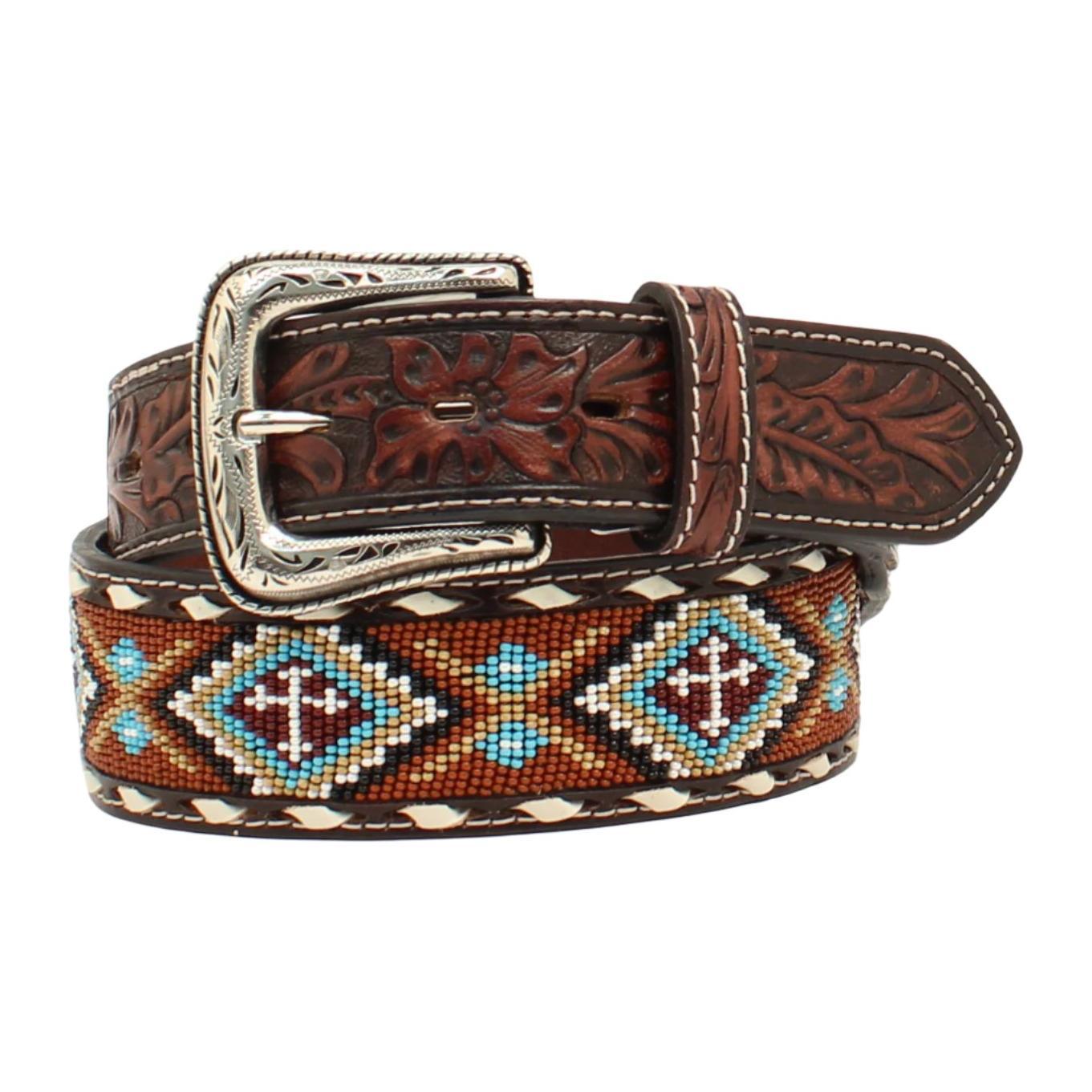Men's Nocona Southwest Beaded Belt N210005532 - Crazy House Western Wear