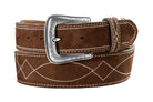 Nocona Men's Brown Roughout Boot Stitched Belt