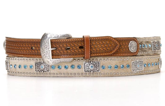 Nocona Calf Hair Concho Belt - Crazy House Western Wear