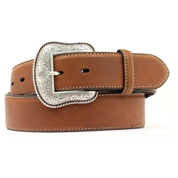 Men's Nocona Smooth Leather Belt N2453457 - Crazy House Western Wear