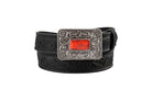 Nocona Women's Floral Tooled Black Western Belt  N320009301