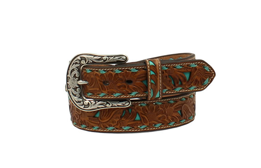 Nocona Turquoise Inlay Belt - Crazy House Western Wear