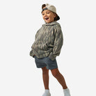 Burlebo Boy's Midland Camo Vintage Washed Hoodie Y-VWFH-MIDC