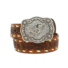 Boy's Nocona Floral Embossing Leather Belt N4436208