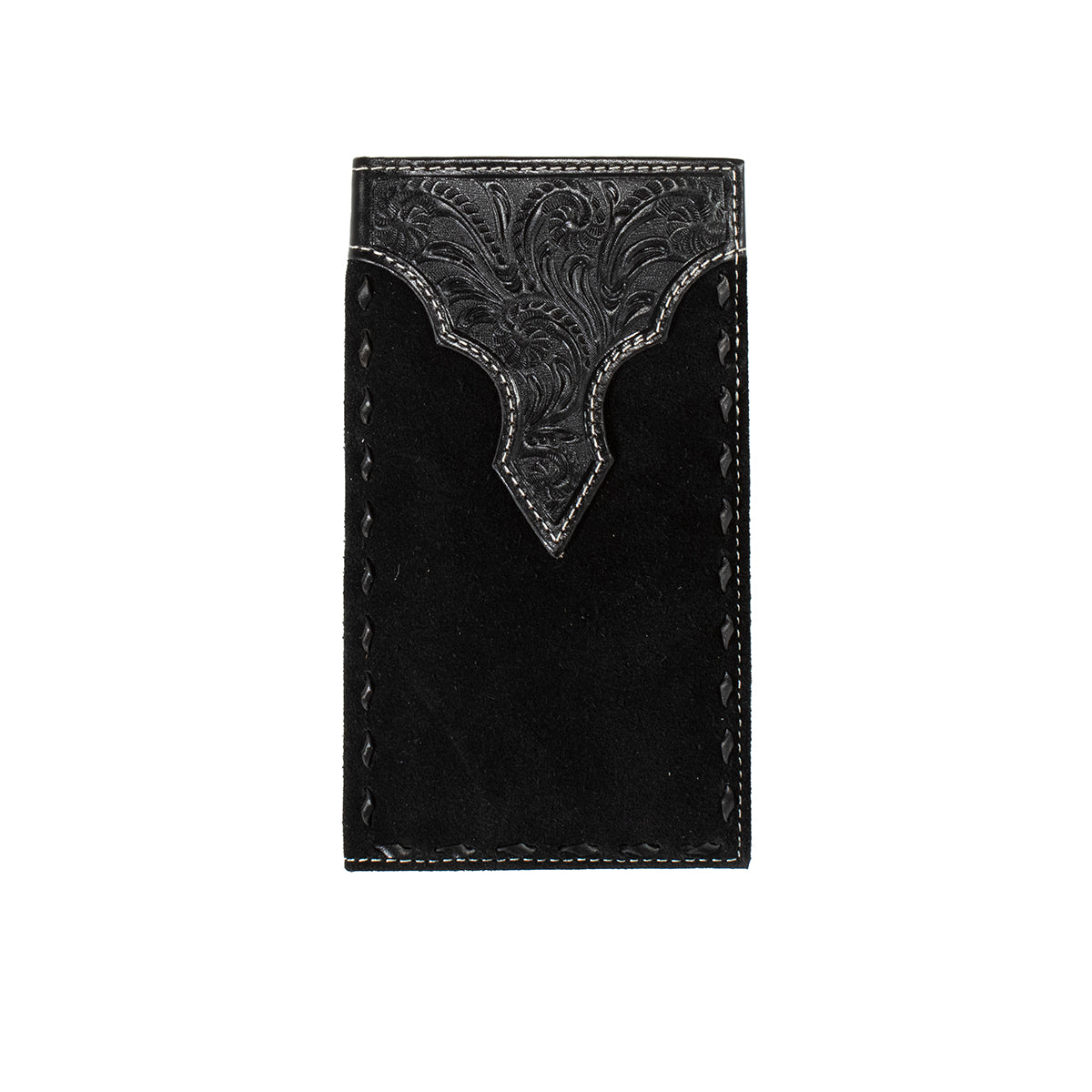 Men's Nocona Black Rodeo Style Genuine Leather Wallet N500044001 - Crazy House Western Wear