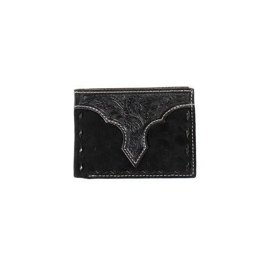 Men's Nocona Black Bifold Genuine Leather Wallet N500045001 - Crazy House Western Wear