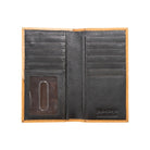 Men's Nocona Tan Rodeo Style Calf Hair & Tooled Leather Overlay Wallet N500048808 - Crazy House Western Wear