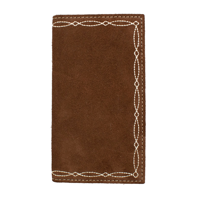 Nocona Men's Roughout Boot Stitched Rodeo Style Wallet 