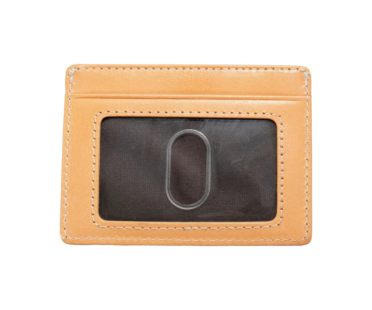 Nocona Men's Tan Western Engraved Money Clip Wallet 