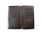 Nocona Men's Basket Weave Floral Embossed Brown Wallet 