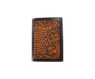 Nocona Men's Floral Tooled Trifold Wallet 