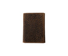 Nocona Men's Trifold Textured Brown Wallet 