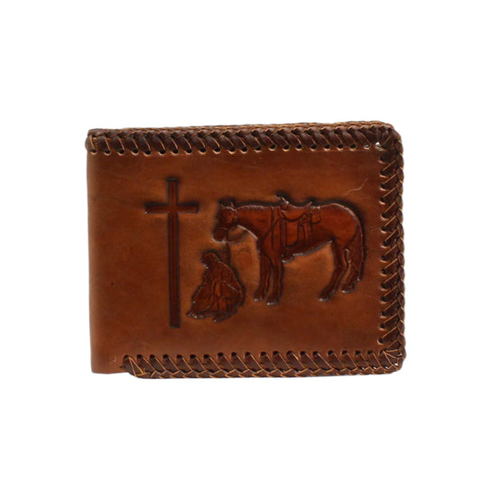 Men's Nocona Bifold Wallet with Design on the Front N5413908 - Crazy House Western Wear