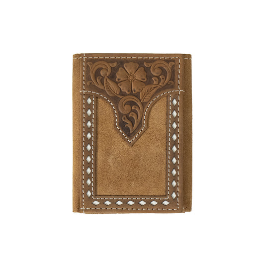 Men's Nocona Trifold Top Grain Leather Wallet N5415808 - Crazy House Western Wear