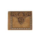 Men's Nocona Bifold Wallet with Leather Tooling N5415908 - Crazy House Western Wear
