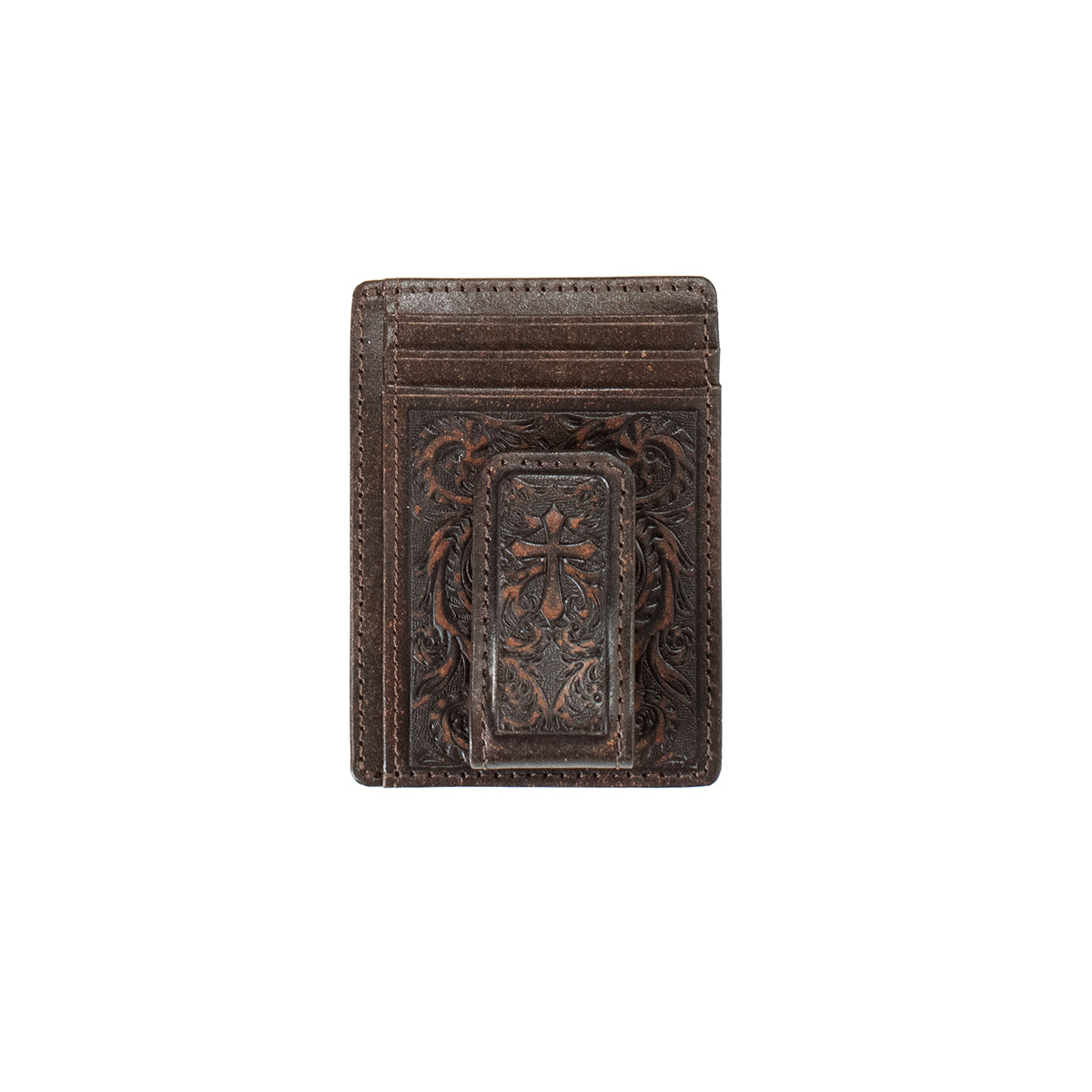 Men's Nocona Brown Money Clip Style Wallet N5417544 - Crazy House Western Wear