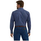 Men's Wrangler Wrinkle Resist Long Sleeve Western Snap Plaid Shirt 2355359 - Crazy House Western Wear