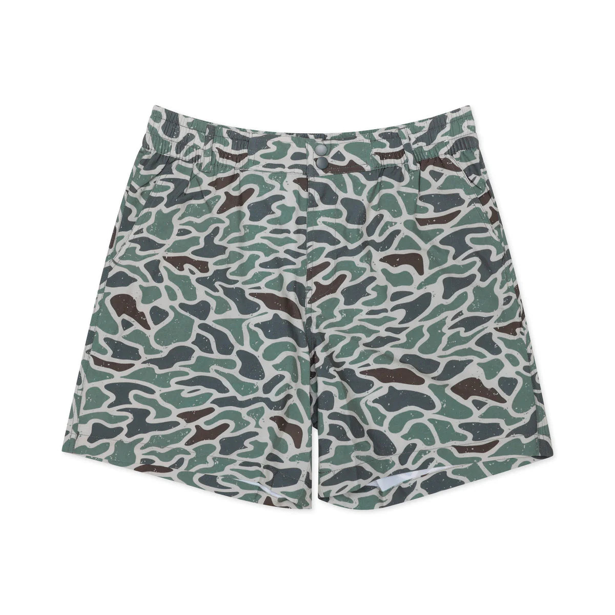Men's Burlebo Everyday Short - Retro Duck Camo - Grey Pocket ES-RDC