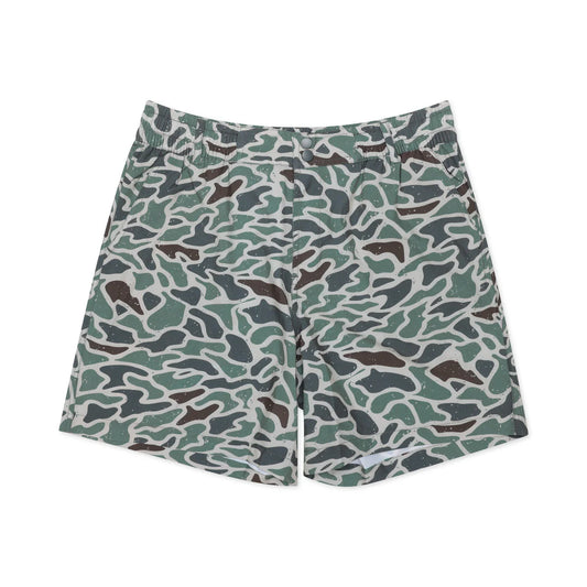 Men's Burlebo Everyday Short - Retro Duck Camo - Grey Pocket ES-RDC