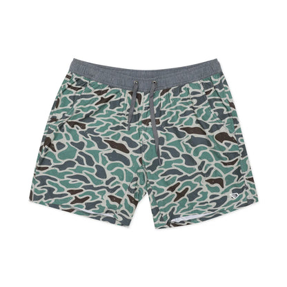Men's Burlebo Athletic Short - Retro Duck Camo - Grey Liner AS-RDC - Crazy House Western Wear