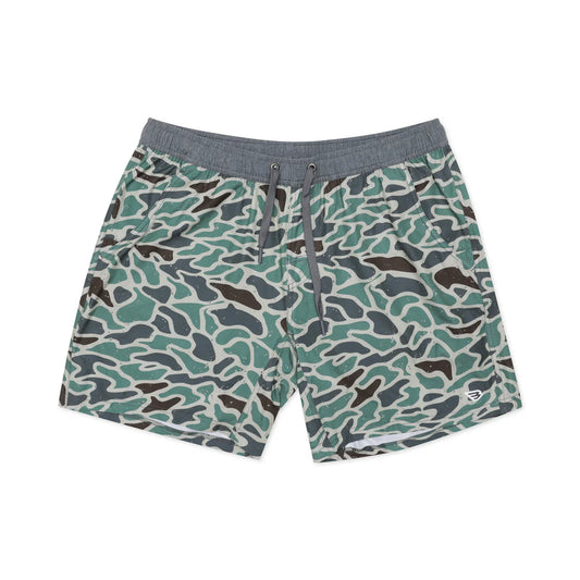 Men's Burlebo Athletic Short - Retro Duck Camo - Grey Liner AS-RDC