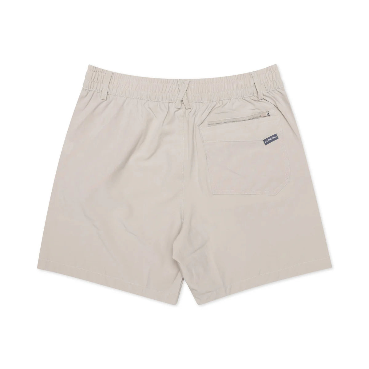 Men's Burlebo Everyday Short - Light Khaki - American Flag Pocket ES-LK-AF
