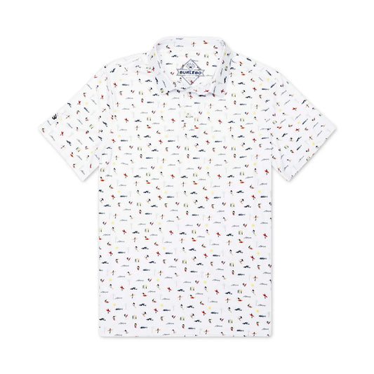 Men's Burlebo Performance Polo - Surfer PP-SURF - Crazy House Western Wear