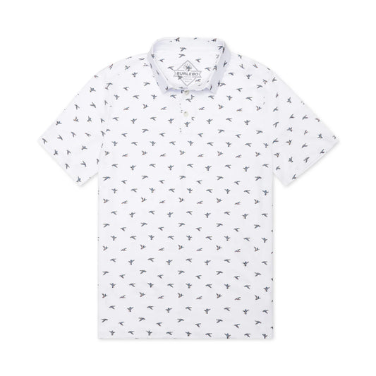 Men's Burlebo Performance Polo - Ducks Flying In PP-DFI - Crazy House Western Wear