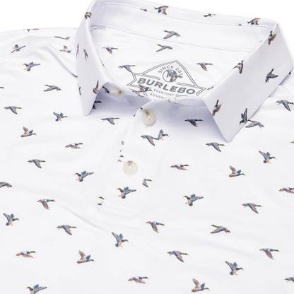 Men's Burlebo Performance Polo - Ducks Flying In PP-DFI - Crazy House Western Wear