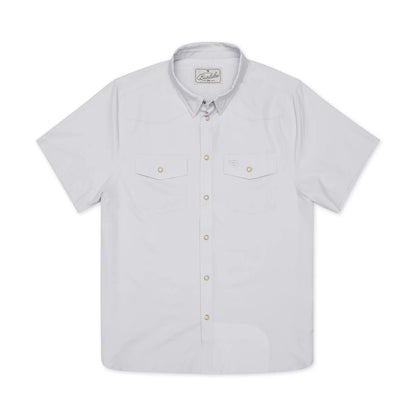 Men's Burlebo Performance Western Shirt - Light Grey PWS-LG - Crazy House Western Wear