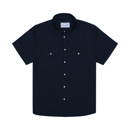 Men's Burlebo Performance Western Shirt - Navy PWS-NVY