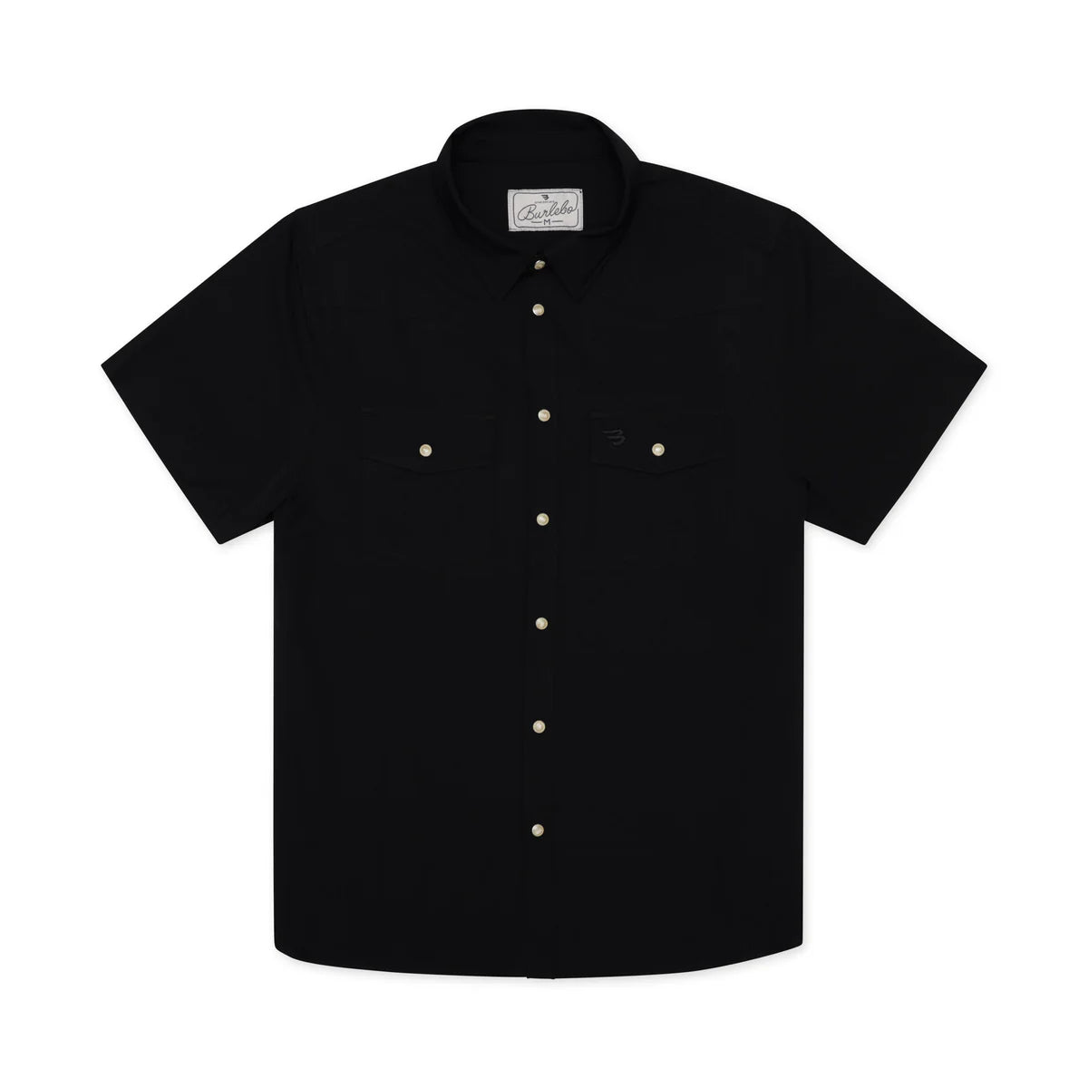 Men's Burlebo Performance Western Shirt - Black PWS-BLK - Crazy House Western Wear