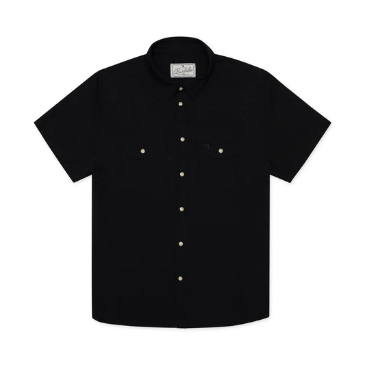 Men's Burlebo Performance Western Shirt - Black PWS-BLK - Crazy House Western Wear
