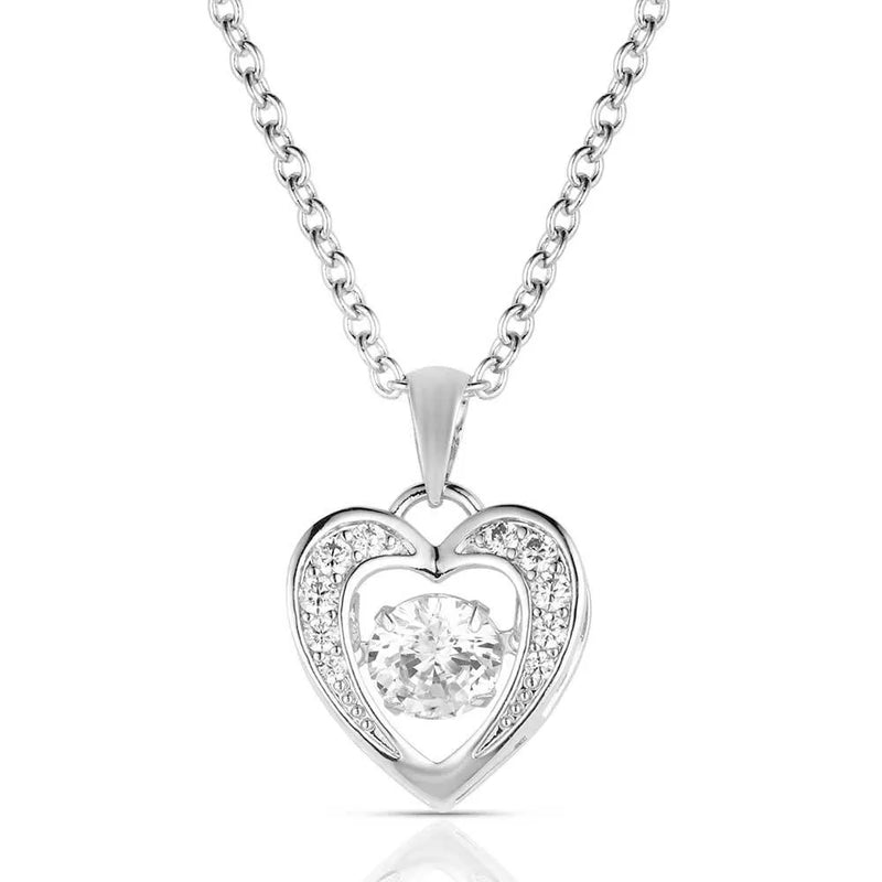 Women's Montana Silversmiths Let's Dance A Little Dance Heart Necklace NC3868