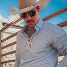 Men's Montana Silversmiths Sunrise Mesa Cross Necklace NC5913