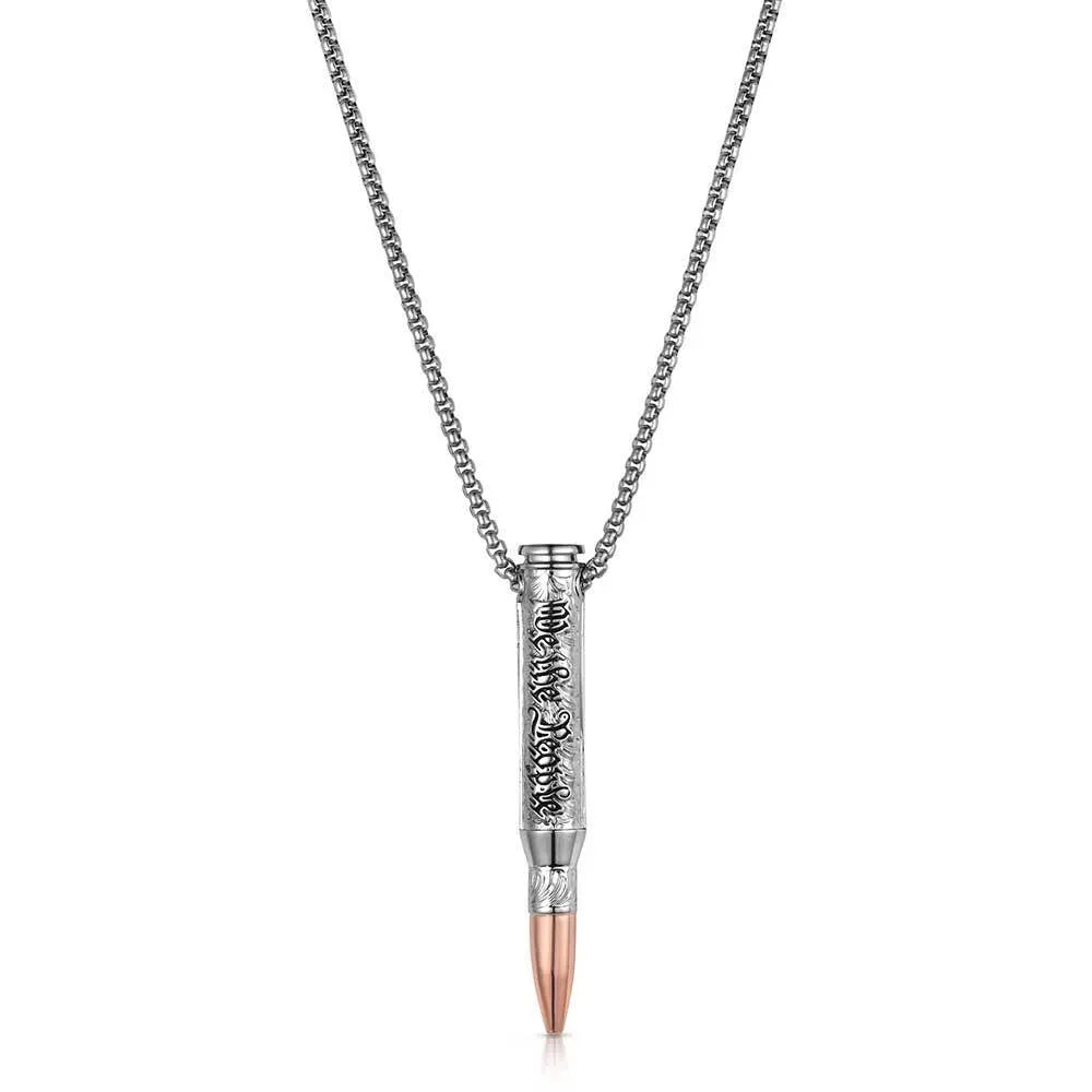 【LGB】西麻布LGB本店Gun bullet Necklace BEDROCK Israeli Army M-16 Rifle Bullet Pendant with Star of David