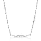 Women's Montana Silversmiths Western Silhouette Longhorn Bar Necklace NC6531