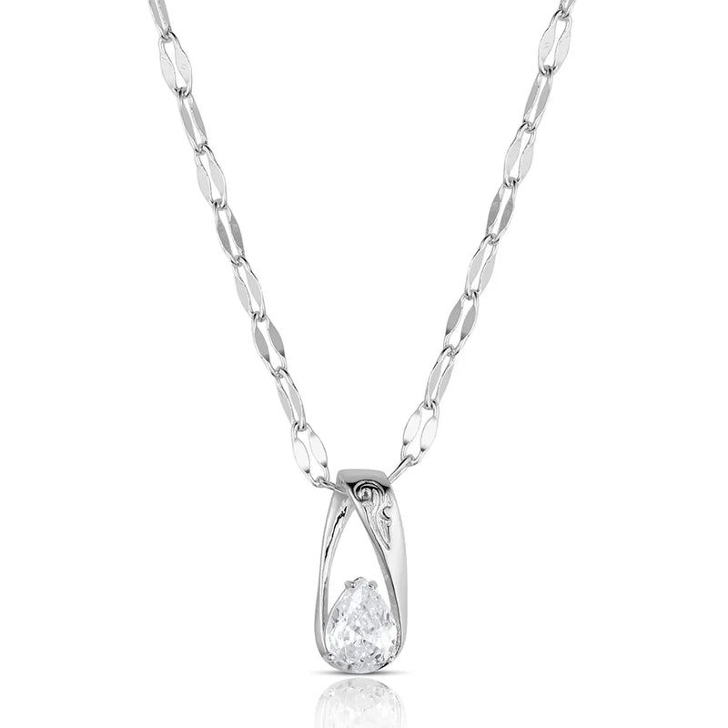 Women's Montana Silversmiths Whispered Horizon Crystal Necklace NC6554