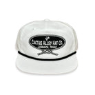 Men's Cactus Alley White Snapback with Black Rope