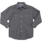 Boy's Panhandle Slim Western Snap Geo Print Shirt RBN2S07566