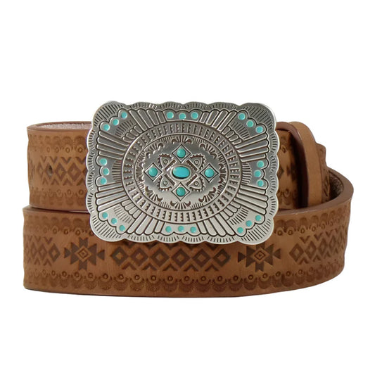 Girl's Angel Rach Southwestern Embossed Belt D130003802