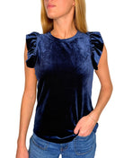 Women's Another Love Blue Ruffle Sleeve Blouse VCKN1541V1BLD